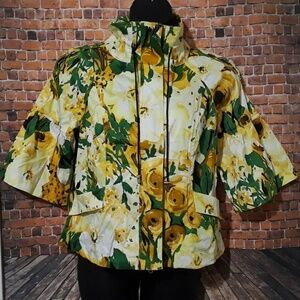 Just B Women's Jacket Cotton Floral Size Large